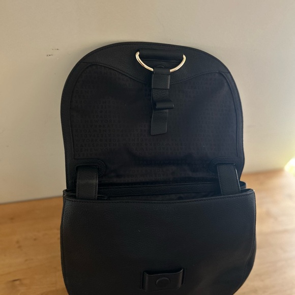 Kate Spade Clarke Street Kamille Black Leather Crossbody Saddle Bag - Picture 4 of 5